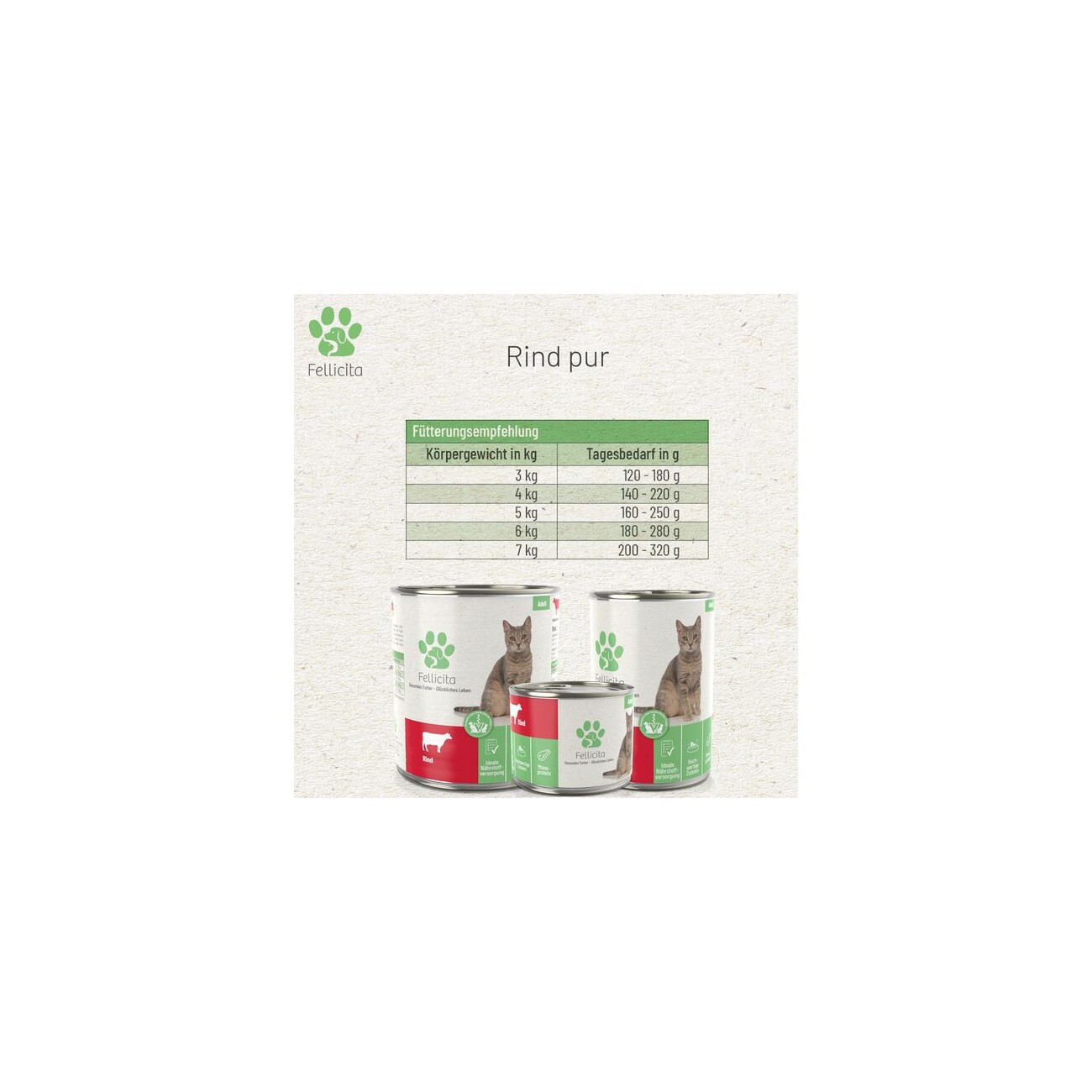 Fellicita Rind pur 6x 400g