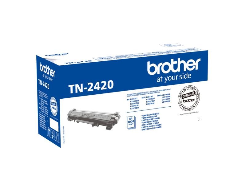 Brother Toner TN-2420 Black Toner, Black