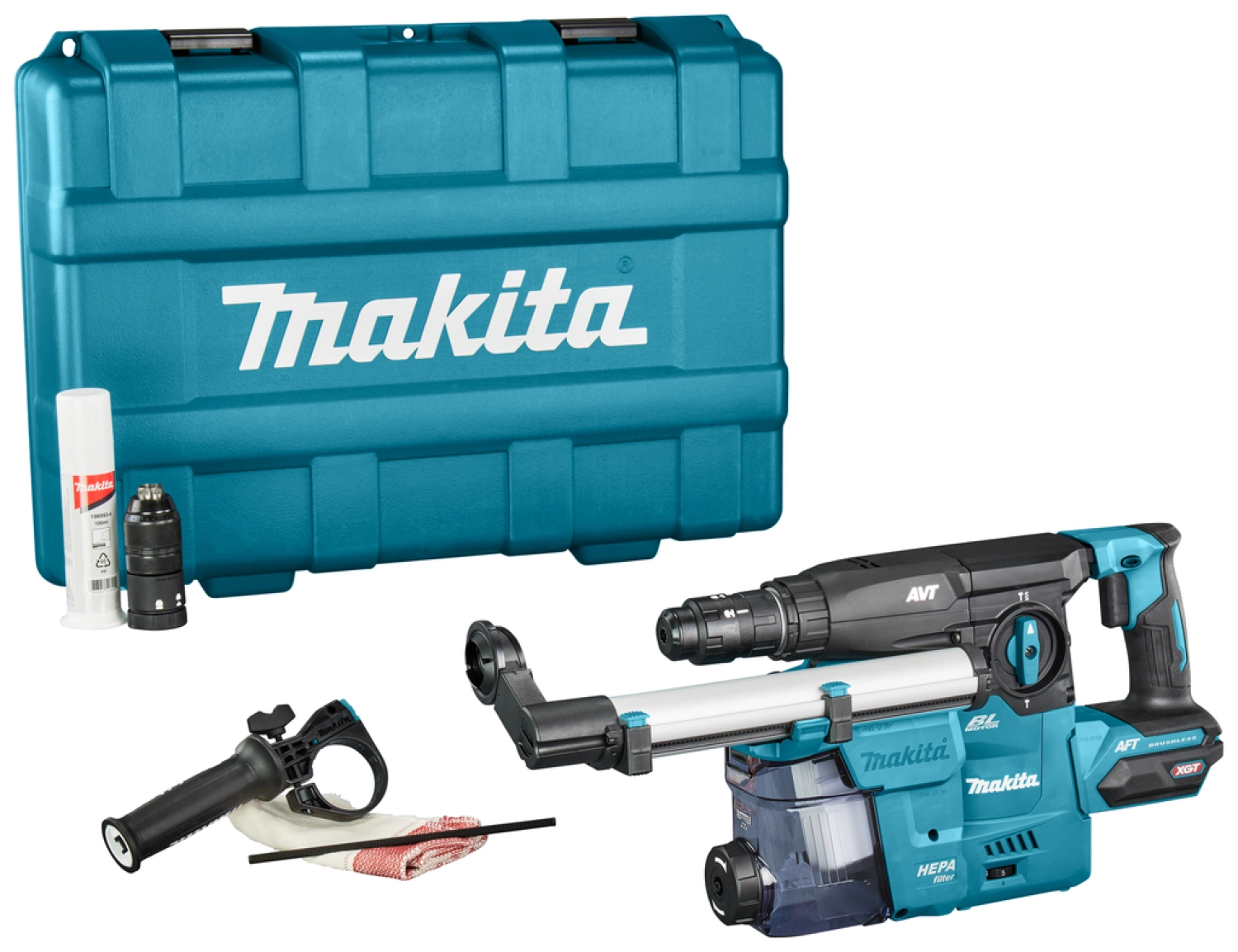Makita HR009GZ02 XGT 40V Max Combihamer body met stofafzuiging in kunststof koffer - 3,9 J