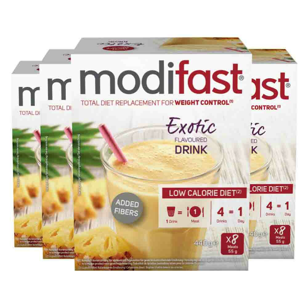 4x Modifast Intensive Milkshake Exotic100 gr