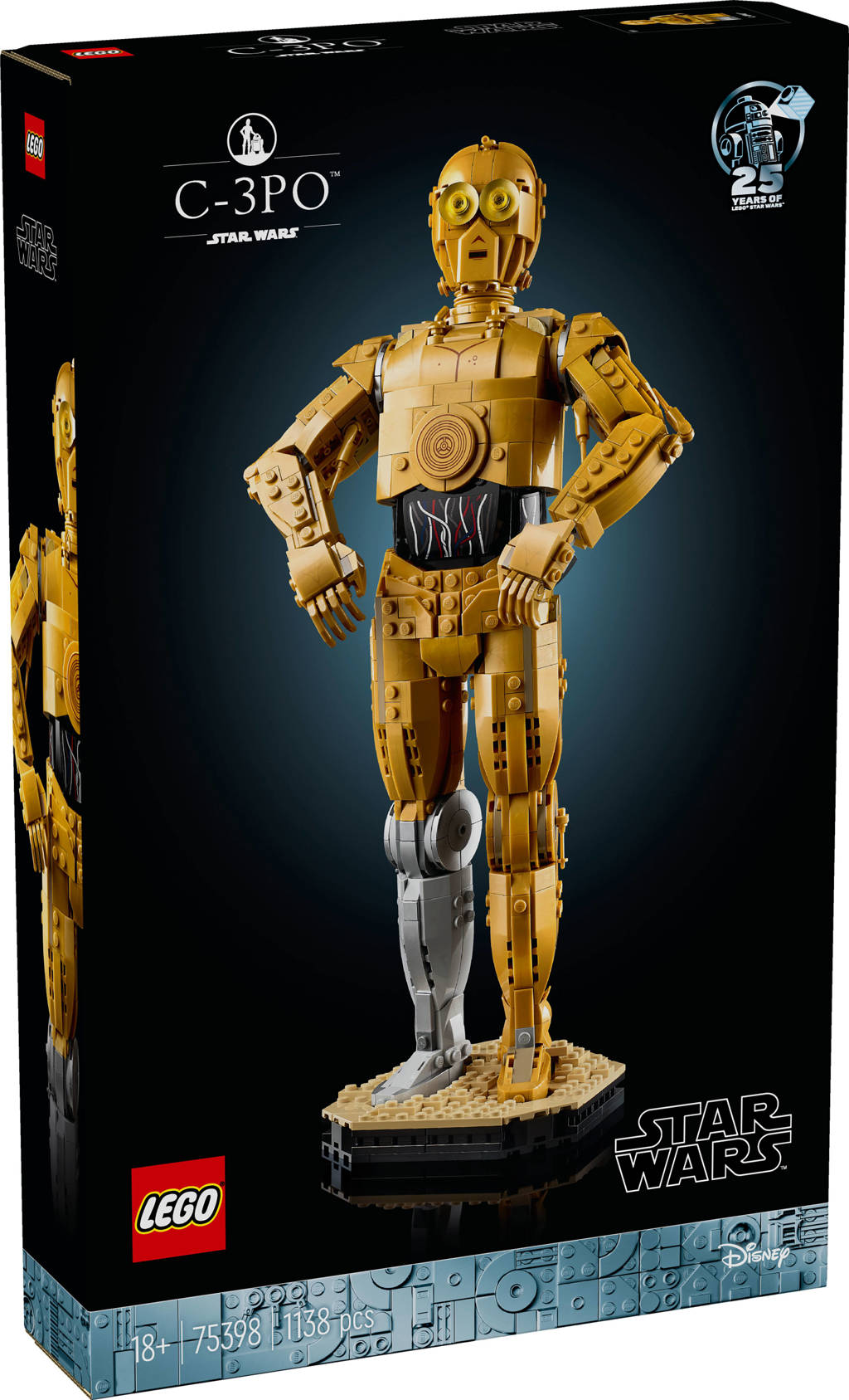 CollectieC-3PO Decoratie en Bouwpakket voor Volwassenen met Droid Figuur 75398 Star Wars TM