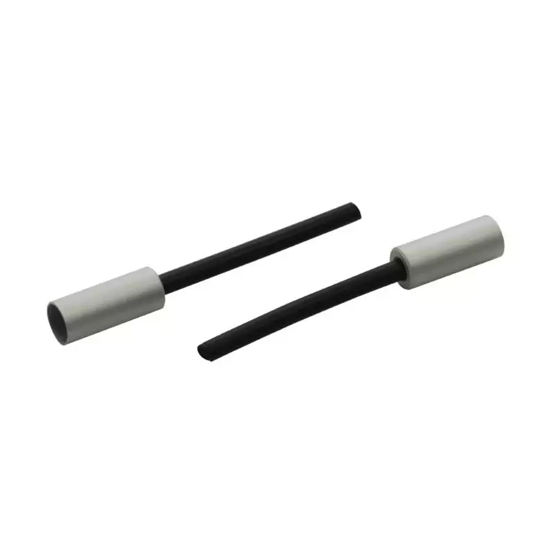 ELVEDES 50 Tip Ferrules diamètre 5x14mm Aluminium Silver