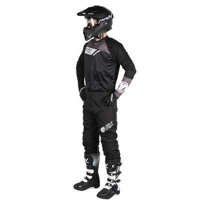 Maillot cross Ovix DRIBBLER BLACK/GREY 2022 - Noir / Gris
