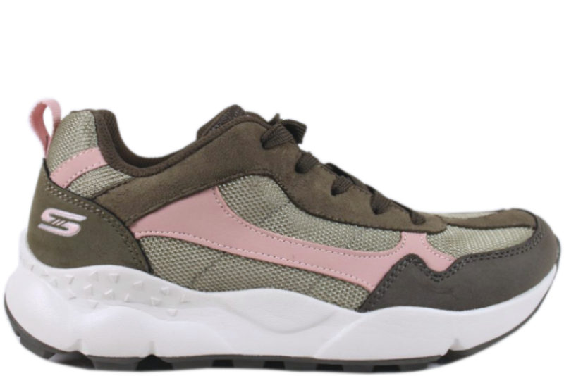 SKECHERS GROOVE SOCIAL OLIVENGRØN SNEAKERS