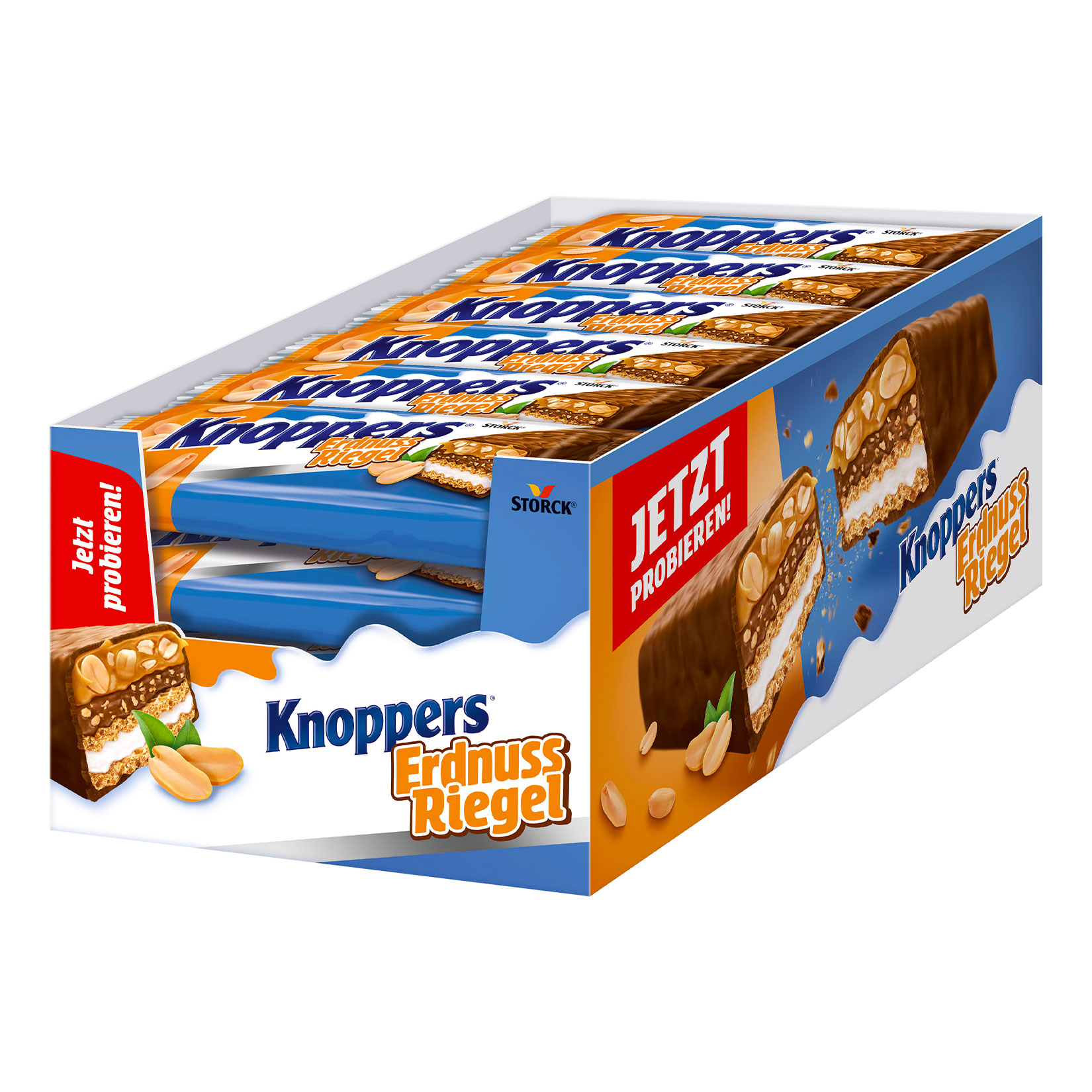 Knoppers Nussriegel Erdnuss 40 g, 24er Pack