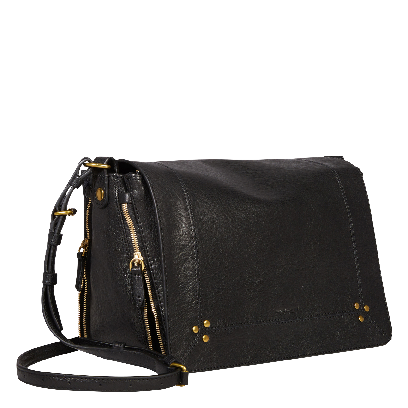 IGOR - Sac besace en cuir| Noir
