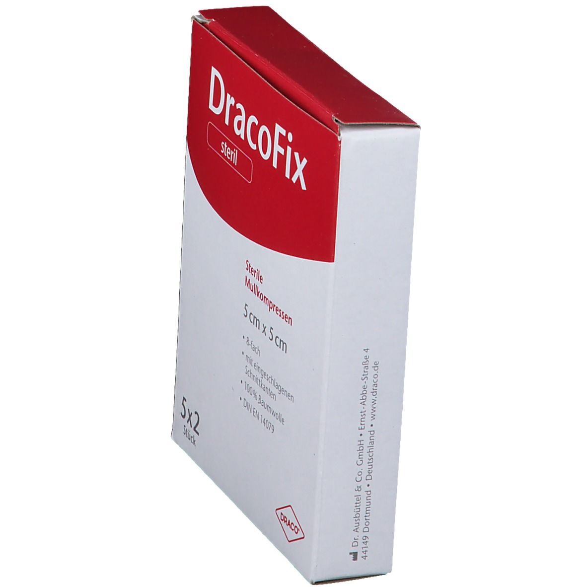 DracoFix Mullkompressen steril 8fach 5 x 5 cm