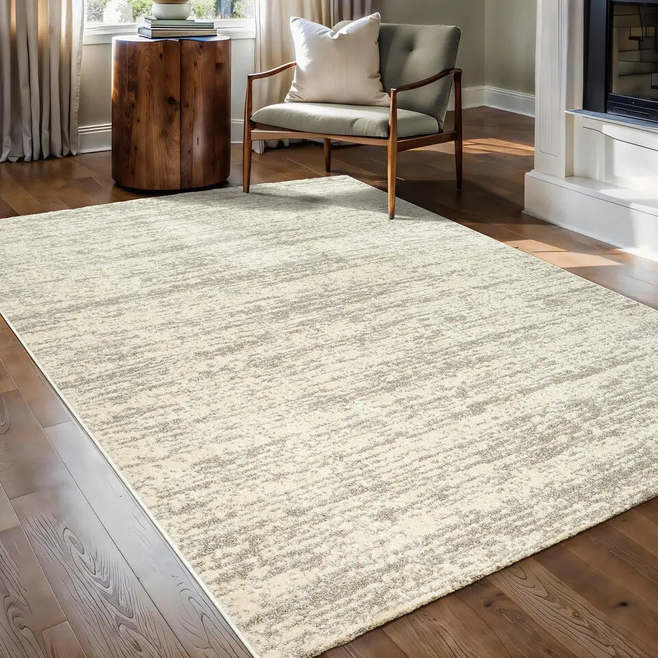Relax Oslo - Laagpolig Effen Vloerkleed - Creme - 200x290 CM