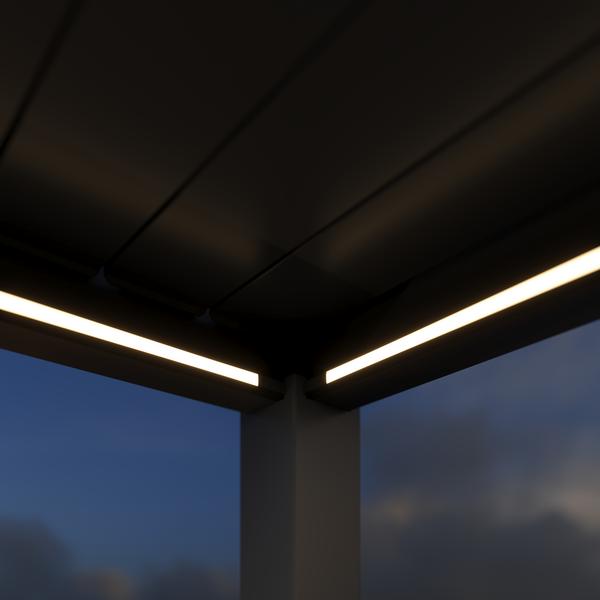 Weide Pergola LED E-Deluxe Plus 4x6, ca.