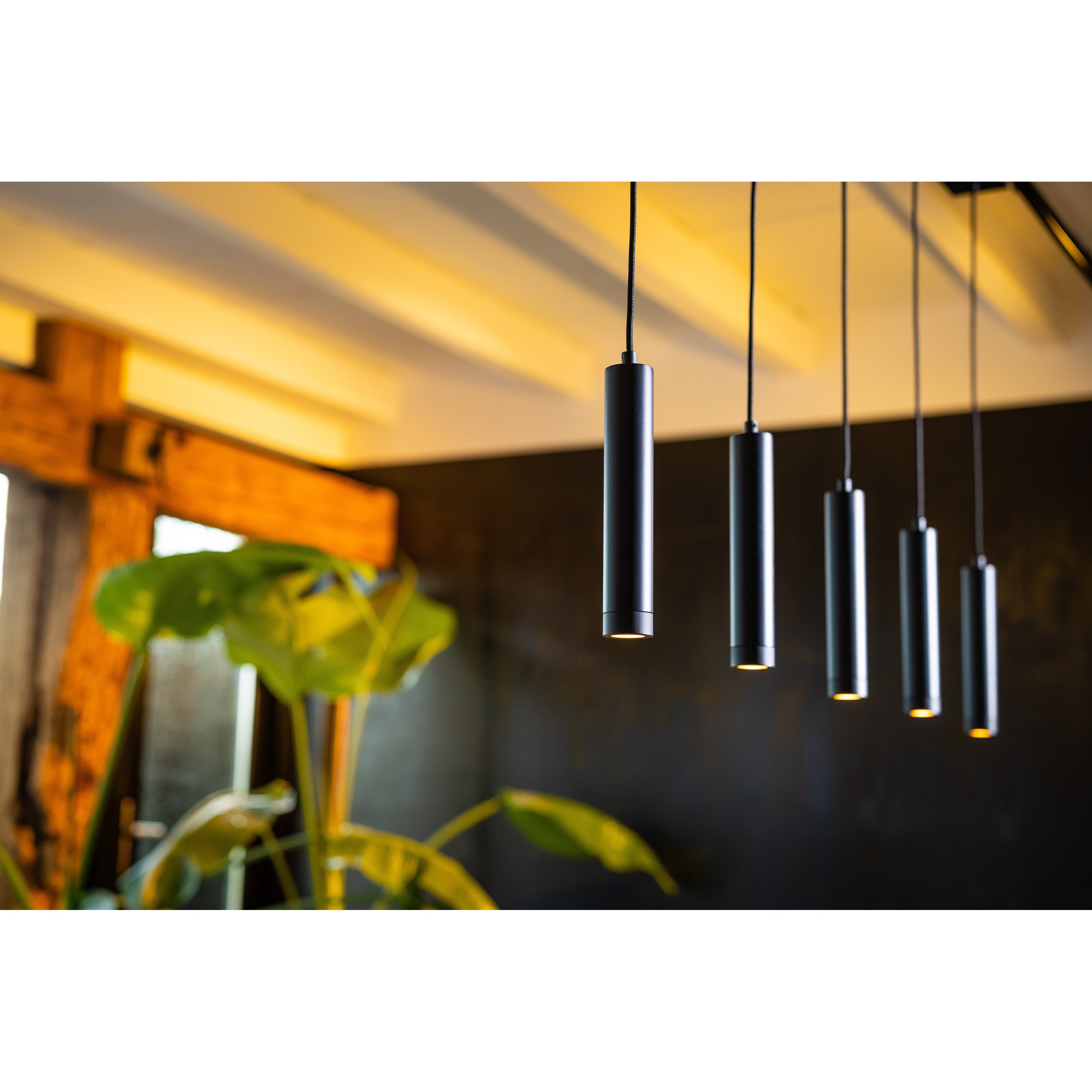 ETH Miller Hanglamp 5x E27 Zwart