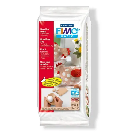 STAEDTLER® FIMO® air basic Modelliermasse, lufthärtend, 1000g haut