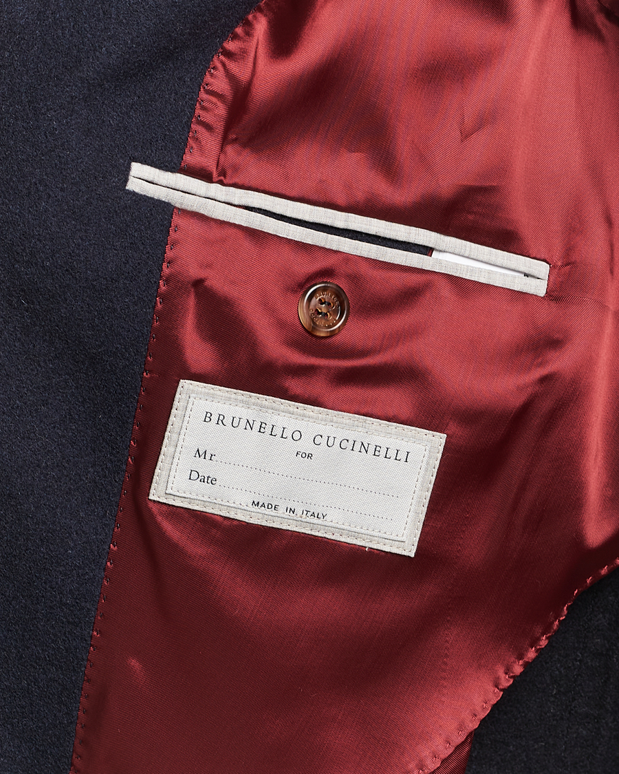 Brunello Cucinelli Cashmere City Jacket Navy