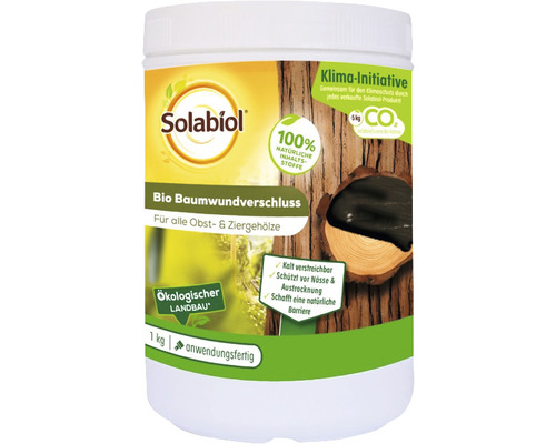 Solabiol Bio Tree Wound Sealant, geschikt voor biologische landbouw, 100% natuurlijke ingrediënten, 1 kg
