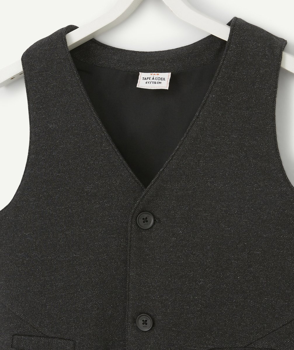 VESTE GRISE SANS MANCHES GARÇON