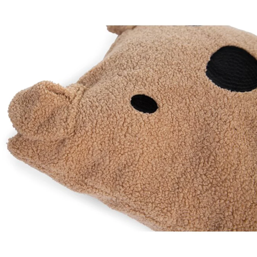 CHILDHOME Teddy Kissen 40 x 40 cm braun