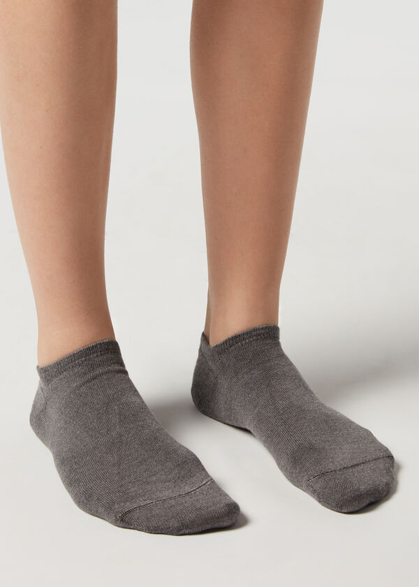 Meias invisíveis unissex com cashmere