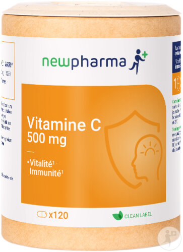 Newpharma Vitamine C 500mg Complément Alimentaire 120 Gélules