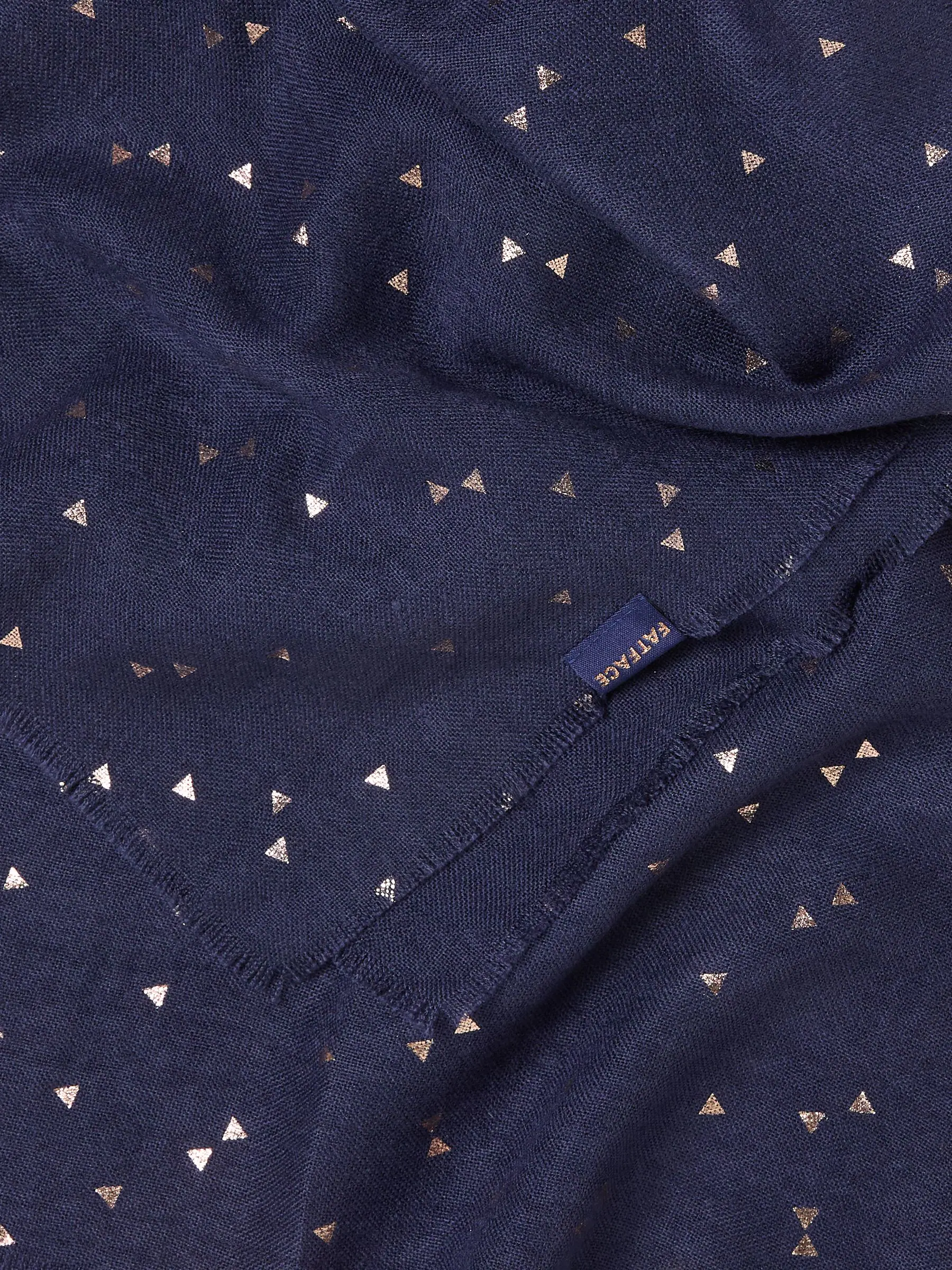 FatFace Triangle Foil Print Scarf