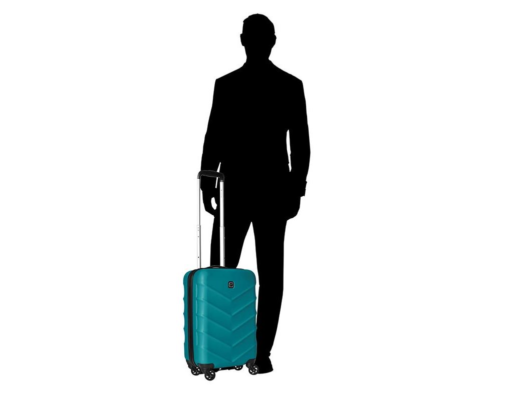 MALA DE CABINE RÍGIDA AIRPORT TURQUESA 4 RODAS 55CM