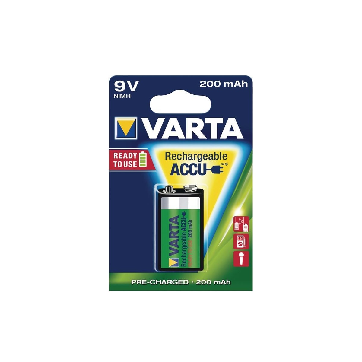 Varta Power 9V 200Mah batteri (1-pakk)