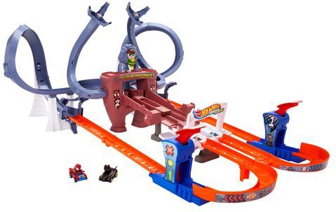 Hot Wheels - Spider-Mans Wirwarrende Racebaan - Baanset