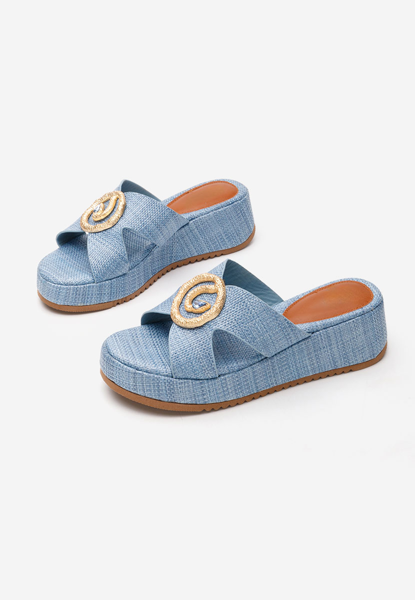 Mules à plateforme denim Augustta