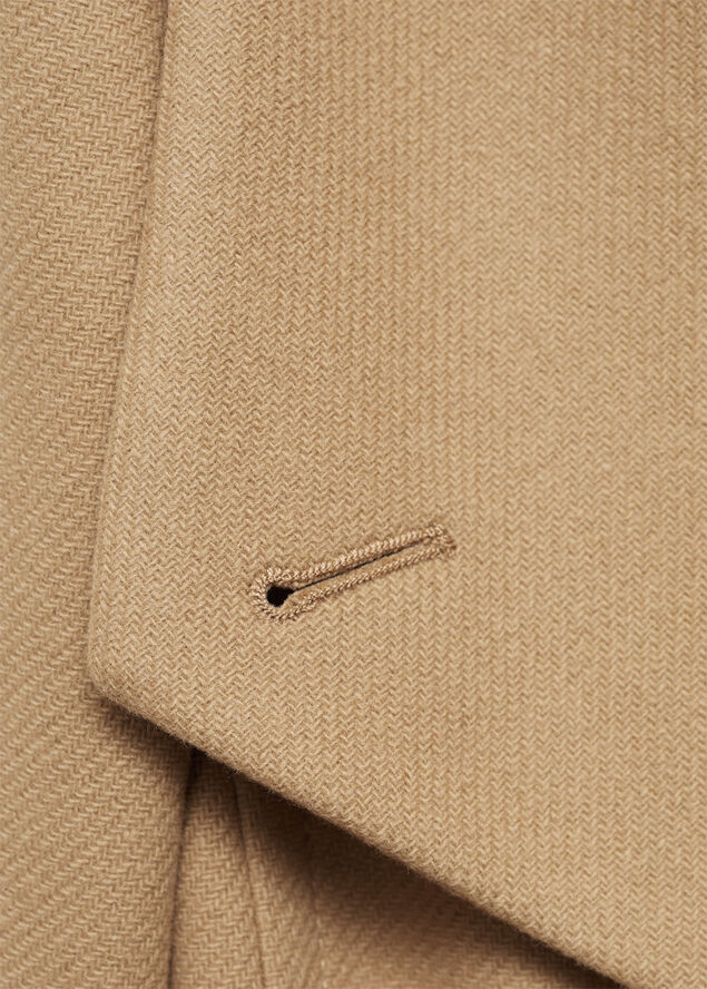 MANGO Belted Manteco wool coat Medium brown