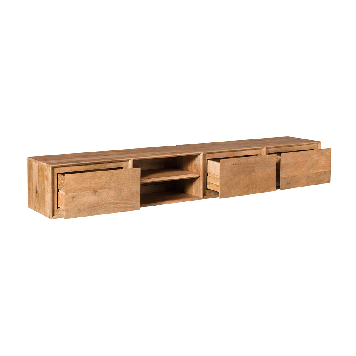 Zwevend Tv-meubel Ambi naturel 200 cm