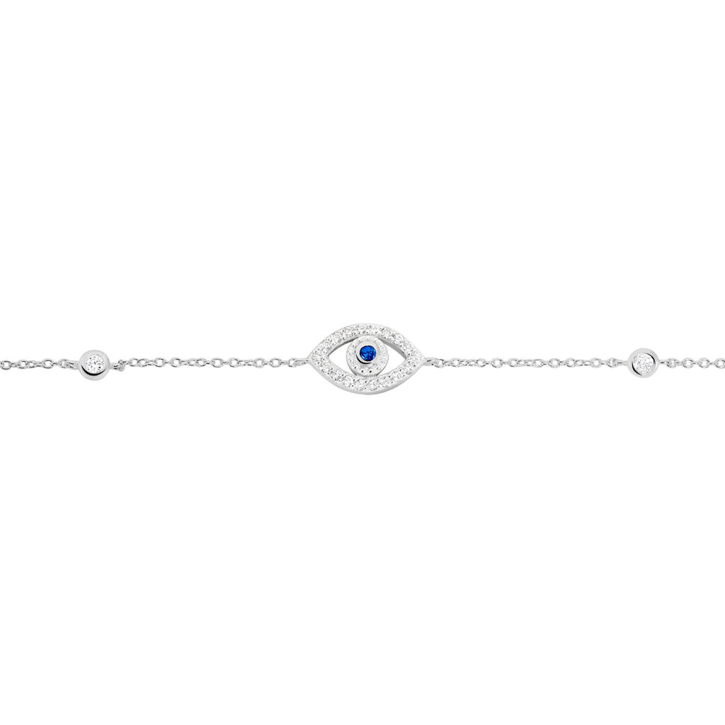Bracelet Symbolique Argent Blanc Oxyde De Zirconium