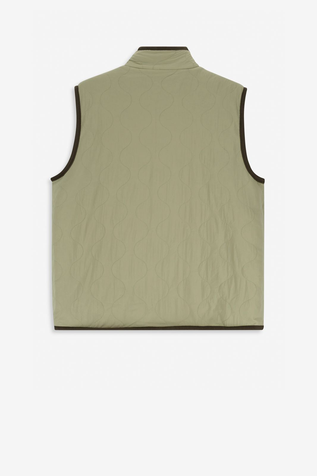 Rood geblokte reversible bodywarmer