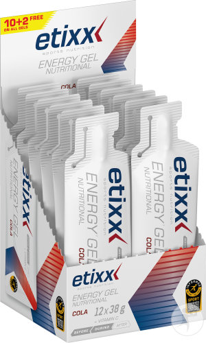 Etixx Performance Nutritional Energy Gel Cola 12x38g