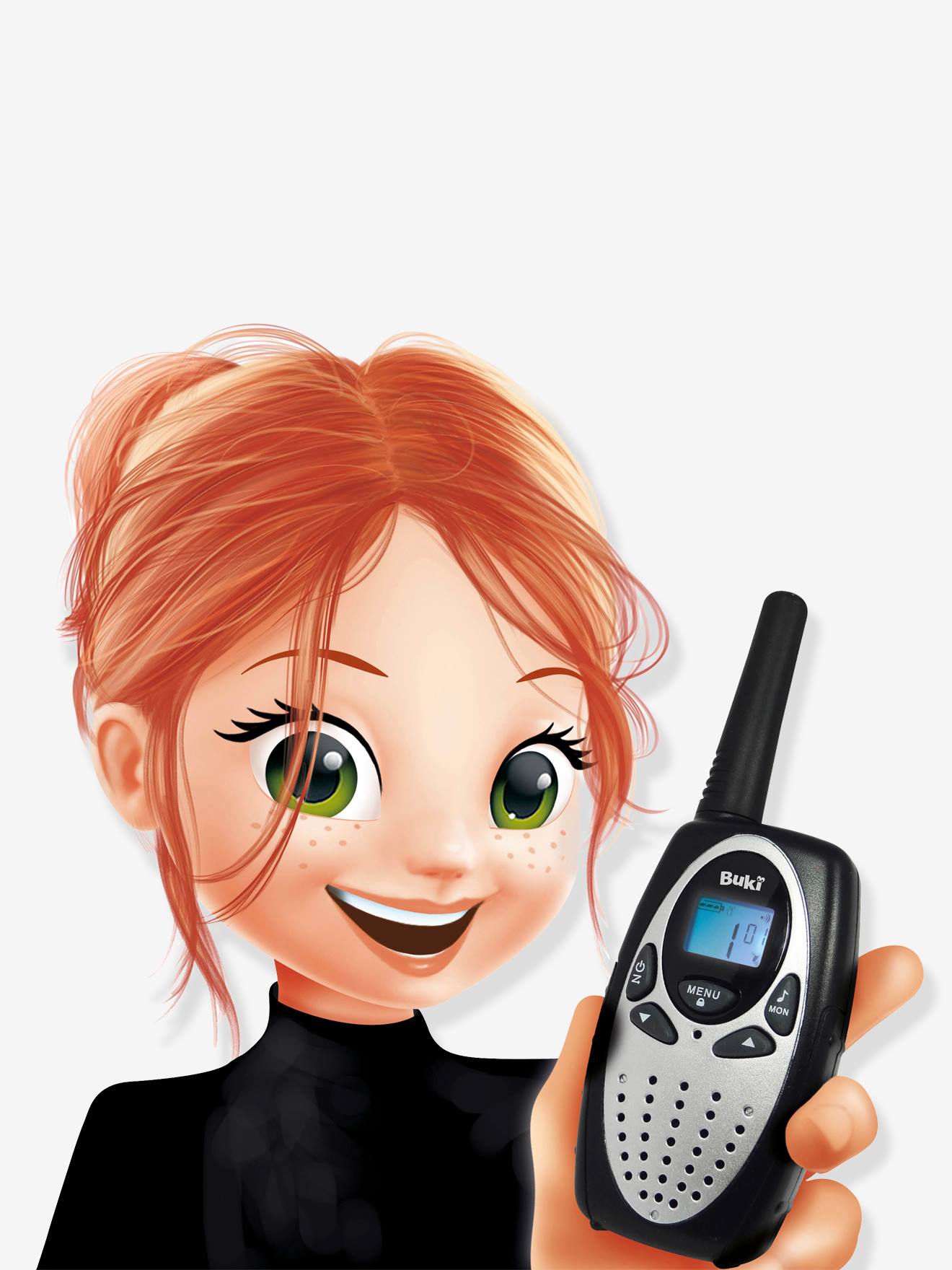 Walkie-talkie recarregável BUKI, preto