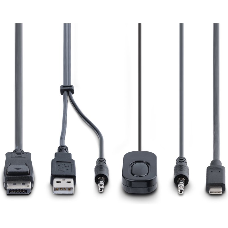 StarTech.com C2-D46-UAC-CBL-KVM commutateur écran, clavier et souris Noir