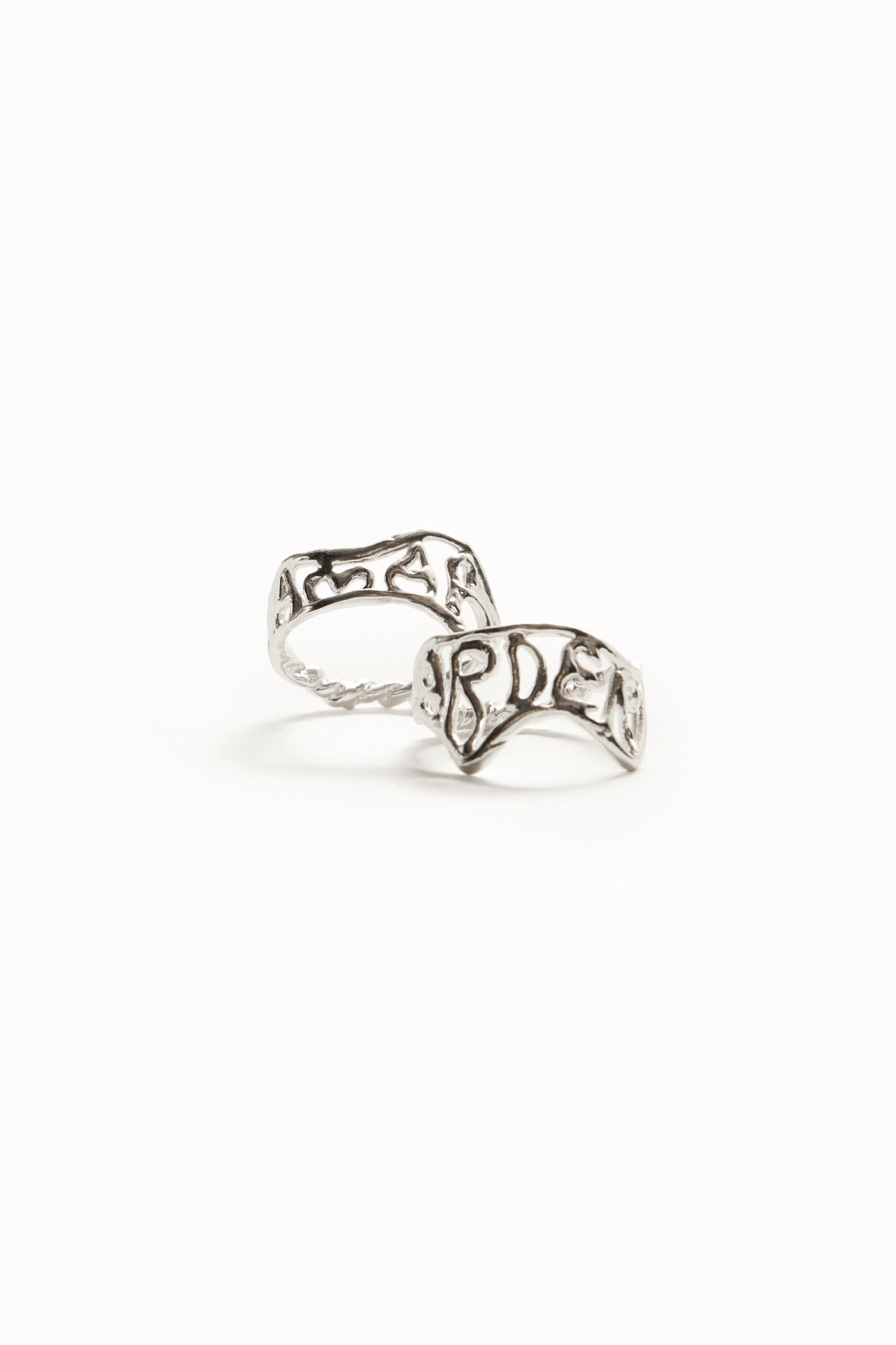 Bague message plaquée argent Zalio