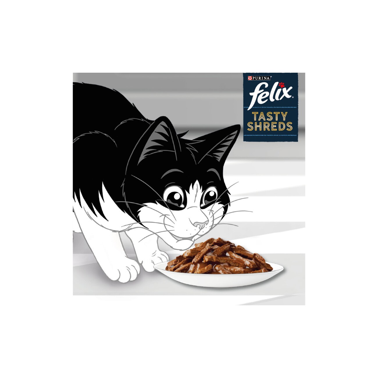 Felix Tasty Shreds Geschmischte Vielfalt 80x80g