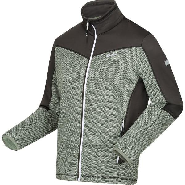 Veste polaire randonnée REGATTA HIGHTON FULL ZIP FLEECE IV AGAVE GREEN/ASH