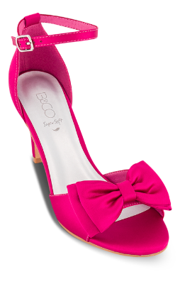 B&CO Damesandal med hæl Pink 4214103763