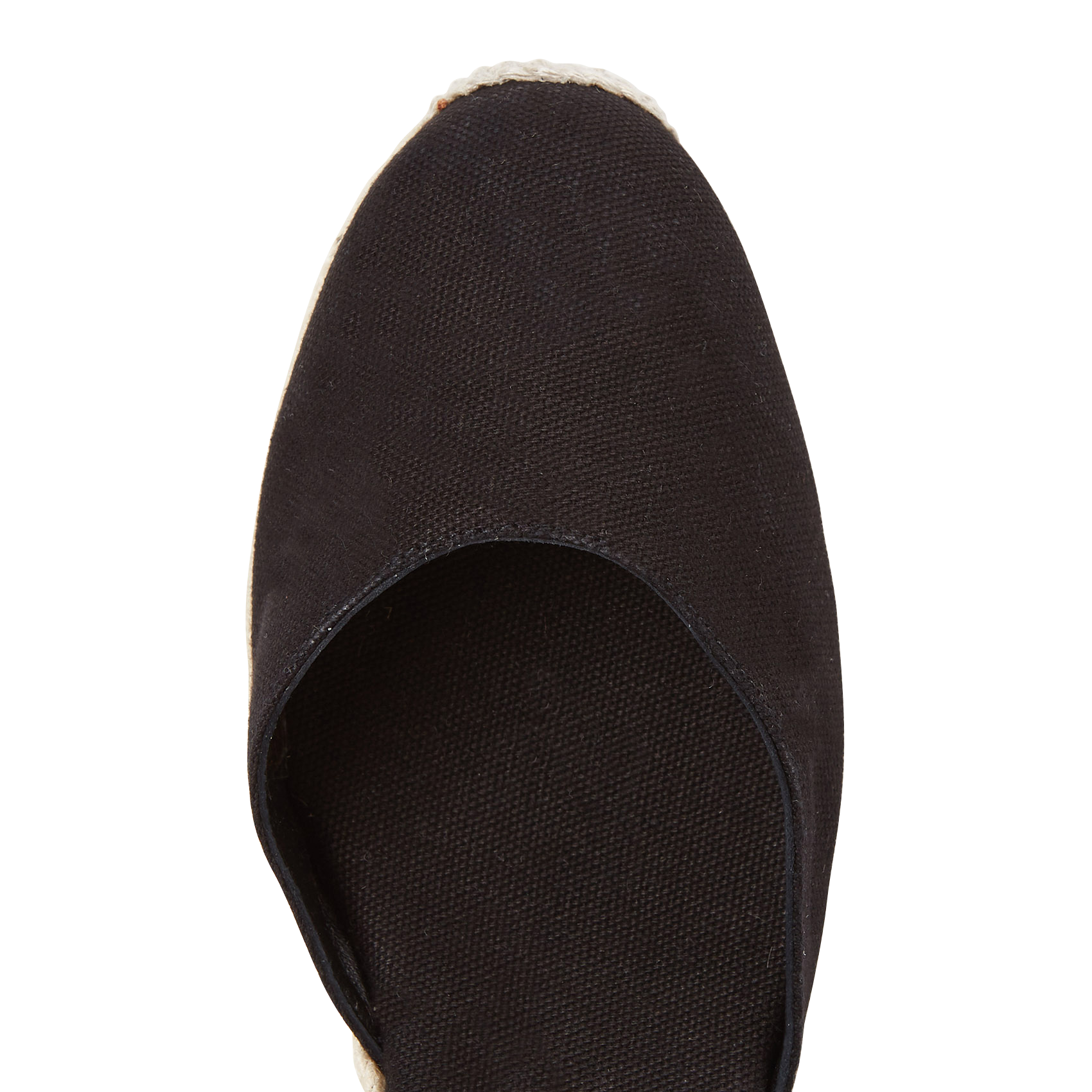 CARINA - Espadrilles compensées en toile | Noir
