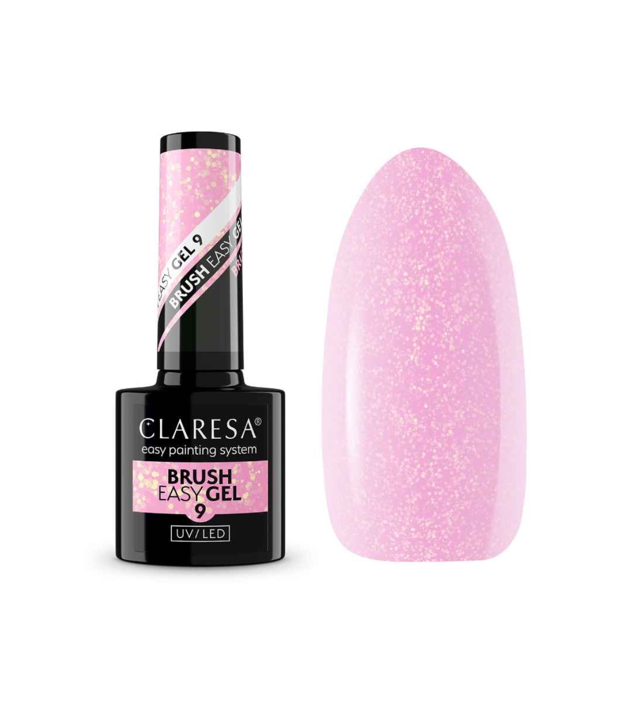 Claresa - Gel de unhas semipermanente Brush Easy - 09