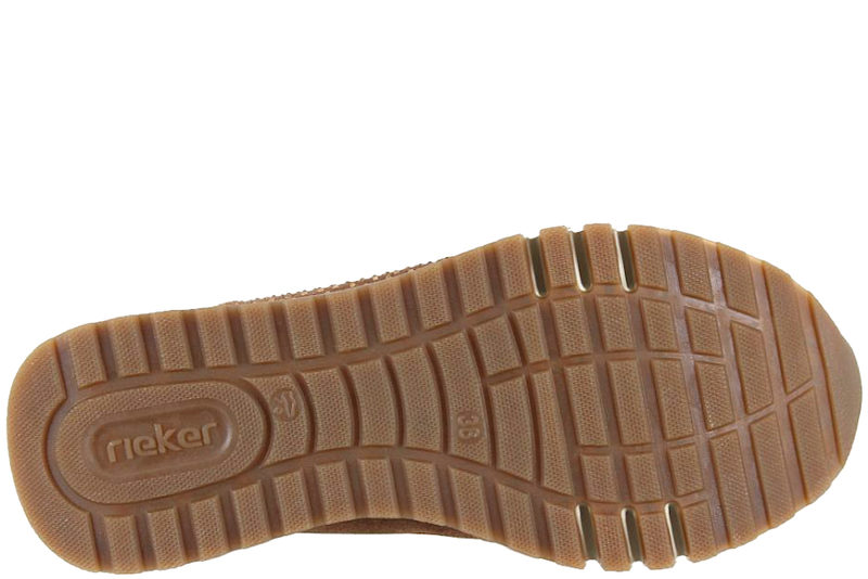 RIEKER SKO I BRUNT NUBUCK