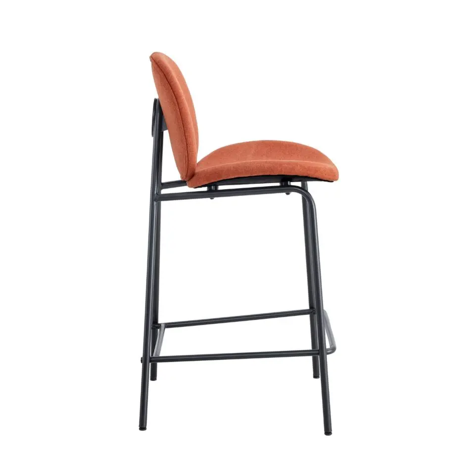 CALICOSY - Set van 2 krukken in stof CORI - 54x43x66 cm