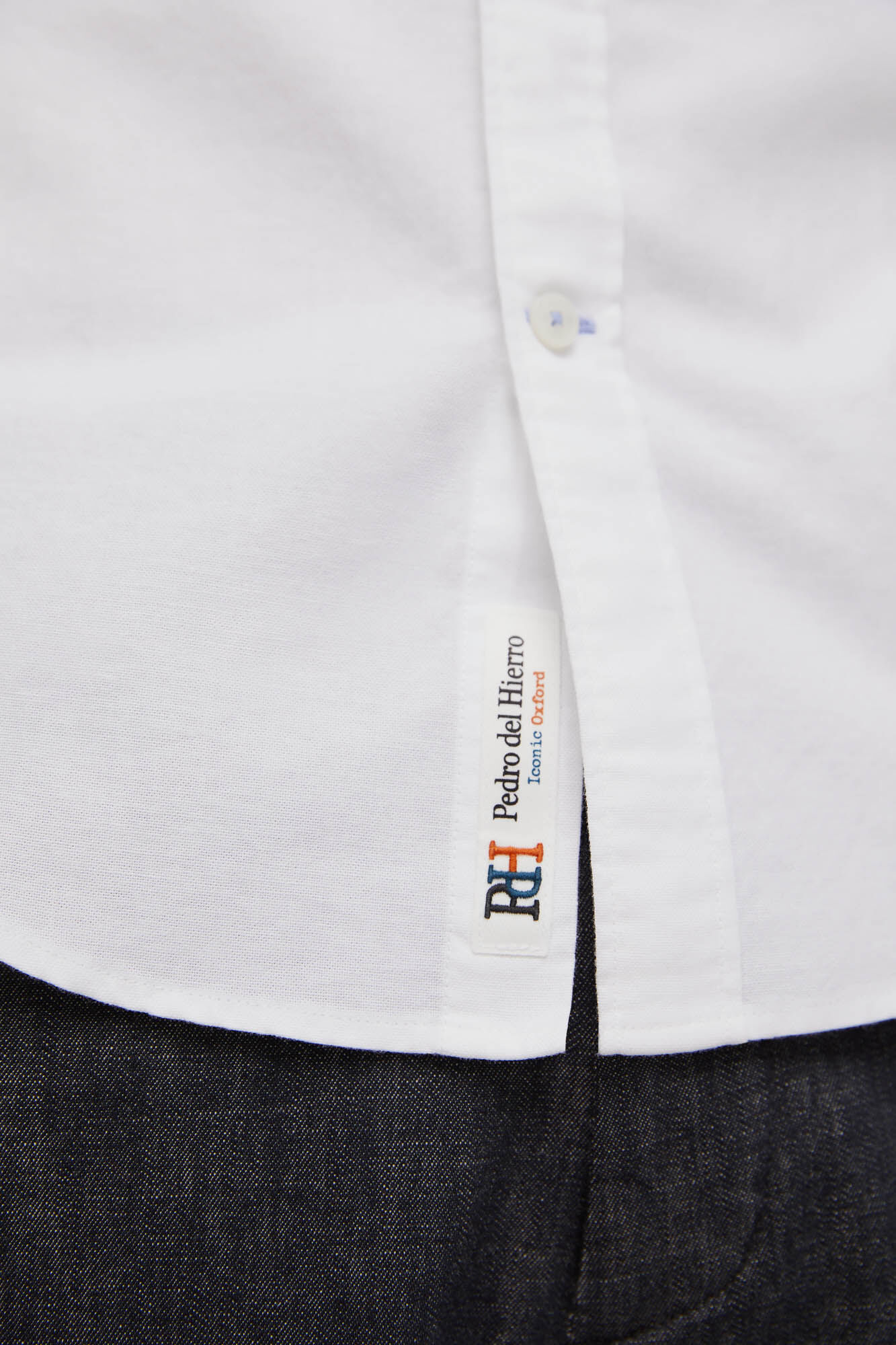 Camisa oxford lisa icônica - Branca