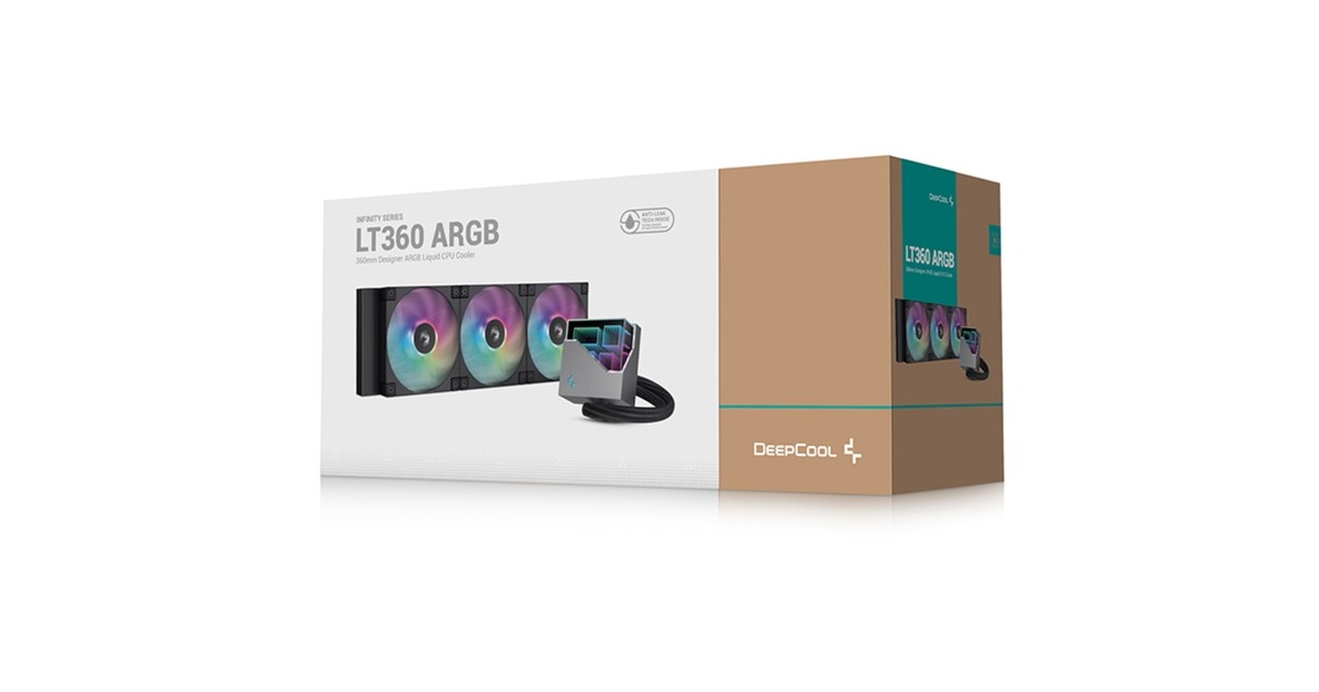 DeepCoolLT360 ARGB waterkoeling  (Zwart, 4-pins PWM fan-connector)