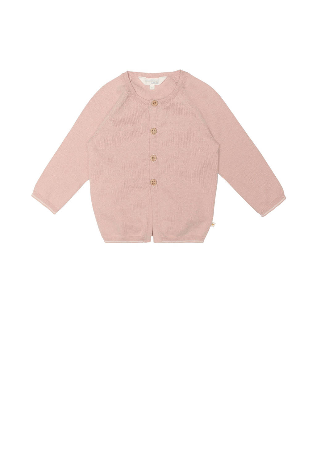 Moodstreet Petit baby gemêleerd vest Robin lichtroze