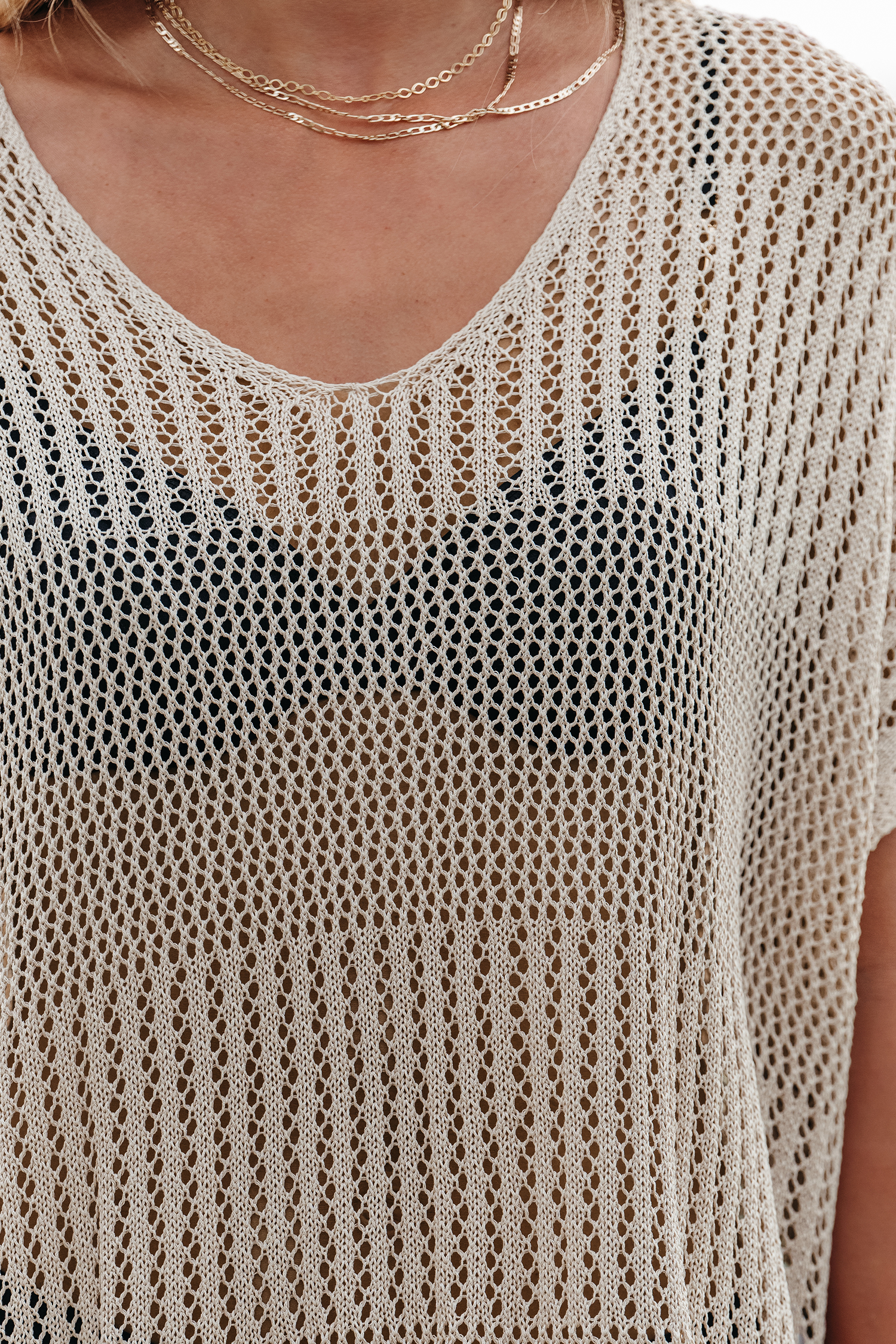 Robe cover up en tricot oversize