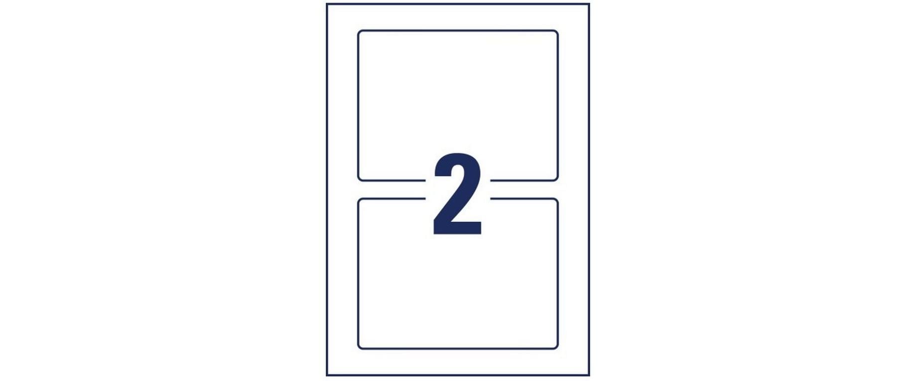 Träger-Etiketten 160 x 120 mm, 5 Blatt, 10 StückTräger-Etikett für eine Mehrfachbeklebung