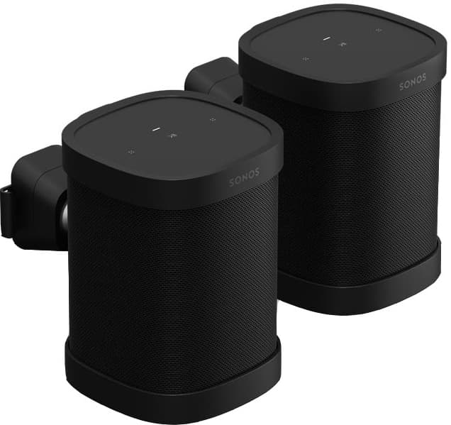Sonos One vægbeslag 2-pakke (sort)