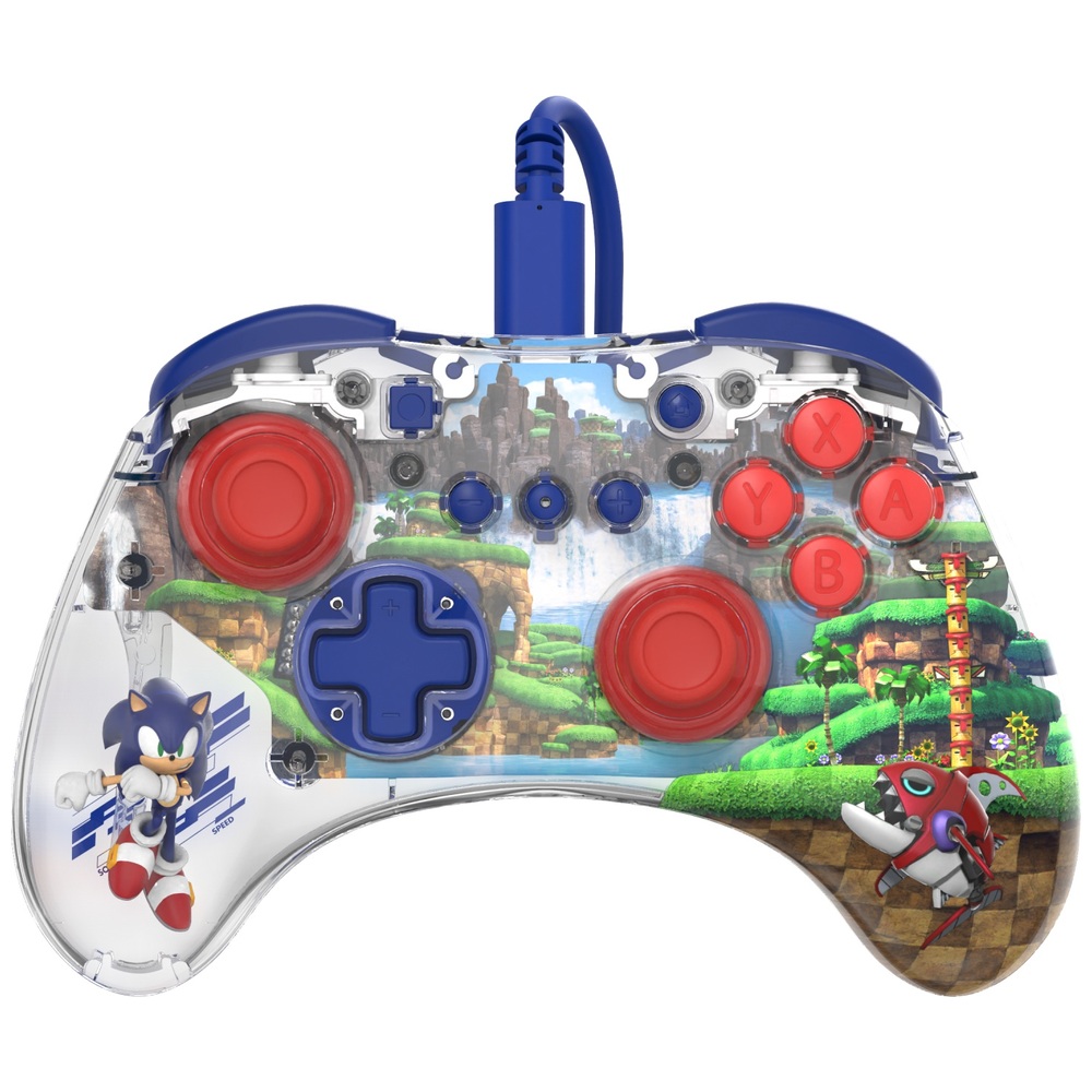 PDP Gaming Nintendo Switch Wired REALMz™ Controller - Sonic Green Hill Zone