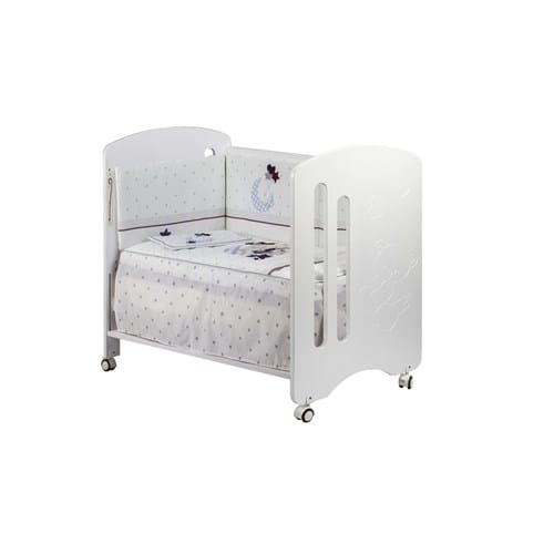 Lit interbaby gris