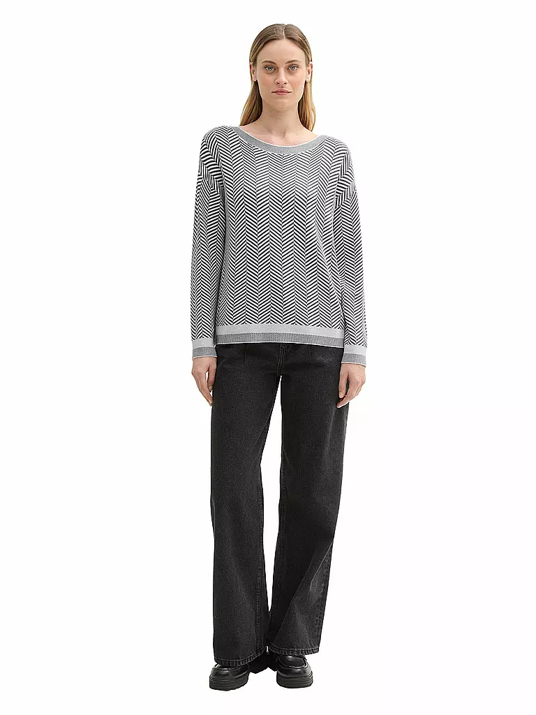 TOM TAILOR Pullover grau